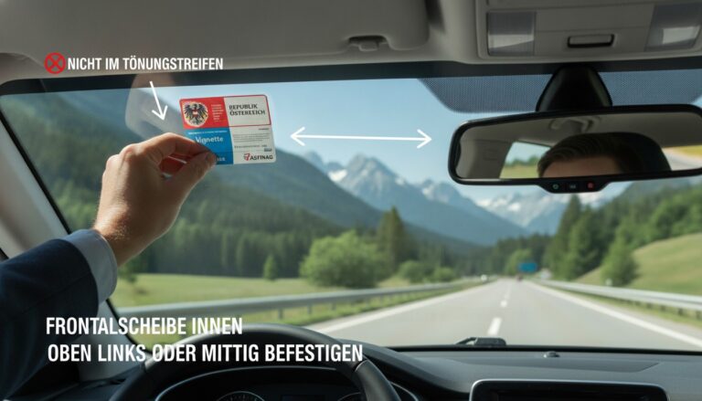 Vignette in Österreich: Kaufen, anbringen und Strafen vermeiden