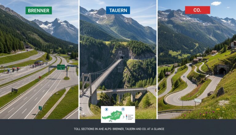 Sondermautstrecken in den Alpen: Brenner, Tauern und Co. im Überblick